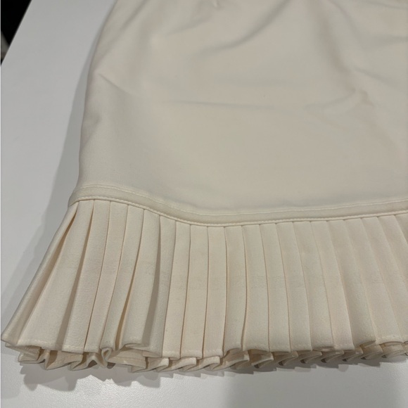 Winter white skirt with pleated accent length above knee on most petite new - Picture 3 of 9